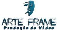 logo azul branca e cinza com ícone do teatro máscara triste e alegre